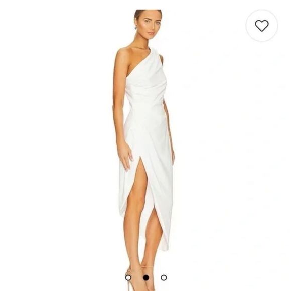 Elliatt Bobbie Satin One-Shoulder Cocktail Dress | XS - Picture 2 of 7